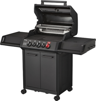 Enders Monroe Pro 3 SIK Turbo Shadow Gas Grill with Turbo Zone and Side Cooker, Graphite Colours