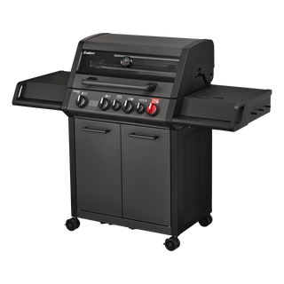 Enders Monroe Pro 4 SIK Turbo Shadow Gas Grill with Turbo Zone and Side Stove, Graphite Colours