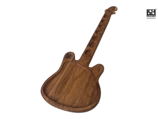 Oak guitar-shaped serving table Chefs Soul Yavar, 74 x 27