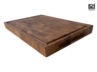 Chefs Soul CarveOak double-sided oak cutting board, 45 x 30 x 4cm