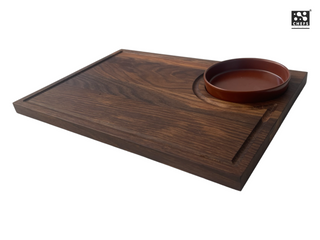 Oak cutting board with bowl Chefs Soul Woodcove, 39 x 27