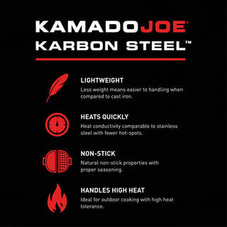 Kamado Joe carbon WOK pan