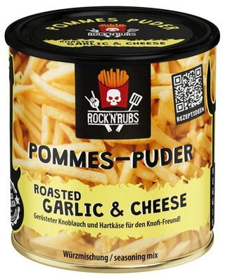 ROCK'N'RUBS Roasted Garlic + Cheese seasoning for fries, 150 g