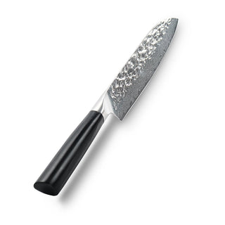 Japoniško Damasko plieno peilis OLEIO Zayiko, Kuro, mažasis Santoku, 12,5 cm