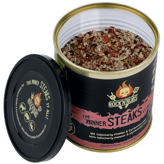 ROCK'N'RUBS Goldline All-purpose seasoning "The winner steaks it all", 140 g