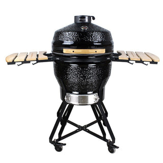 Anglinis kamado grilis ZYLE Large KS, juodas, Ø 56 cm