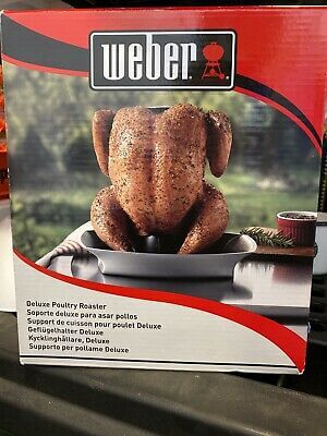 Skrudinimo indas WEBER Deluxe Poultry Roaster, vištai